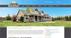 Desktop Screenshot of mtbakerroofing.com