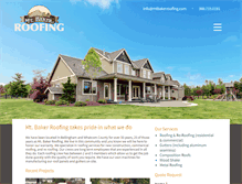 Tablet Screenshot of mtbakerroofing.com